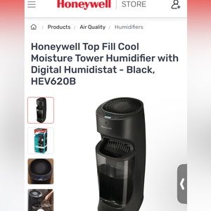 Honeywell Top Fill Cool Moisture Humidifier with digital Humidistat